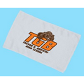 Budget Rally Terry Towel Hemmed 11x18 - White (Imprinted)